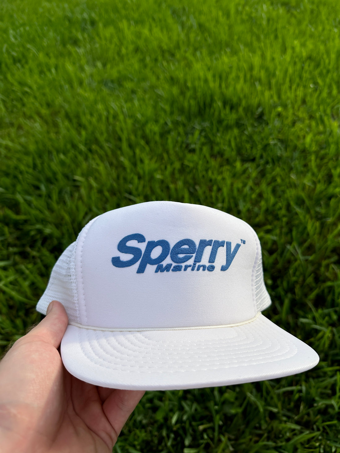 80s Vintage Sperry Marine Trucker Hat