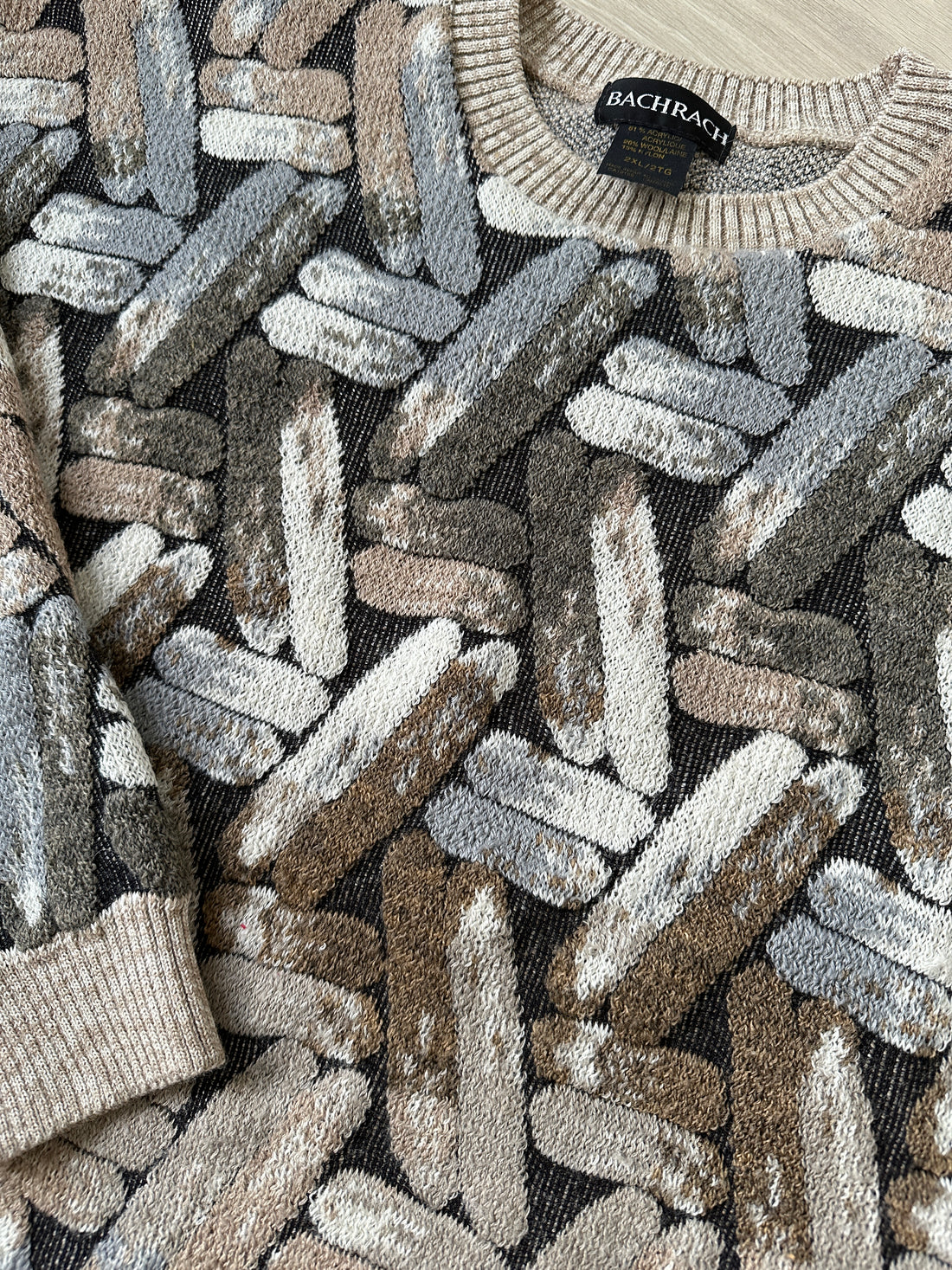 Coogi Style Knitted Sweater Size 2XL