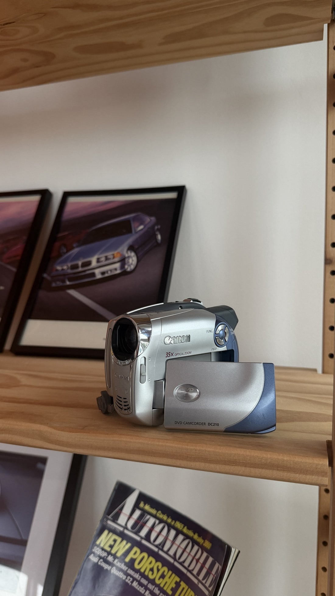 Canon DC210 DVD Camcorder with 35x Zoom front view
