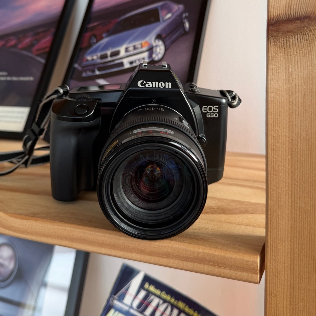Canon EOS 650 35mm film SLR with EF 35-105mm lens