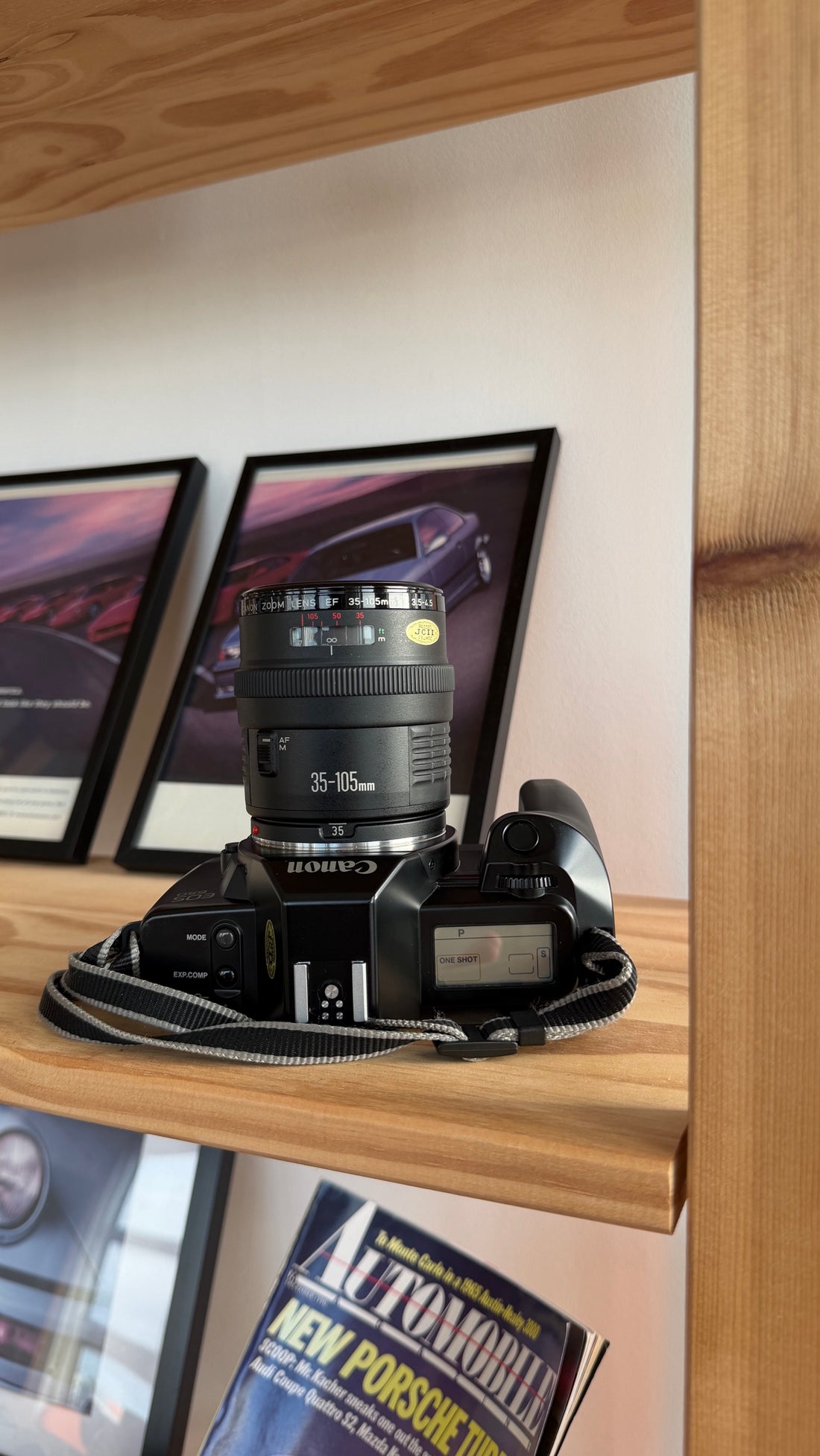 Canon EOS 650 top plate and LCD