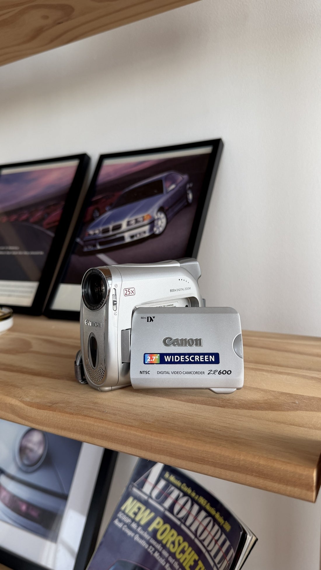 Canon ZR600 MiniDV Camcorder front view