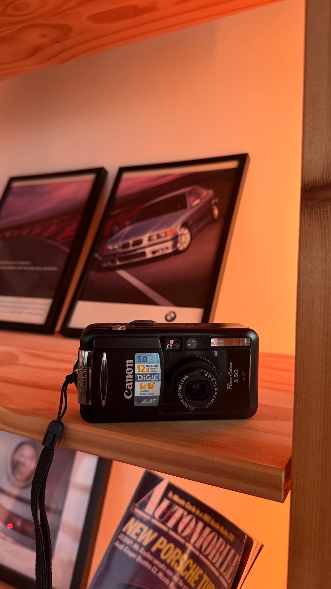 Canon PowerShot S50 5MP digital camera, black