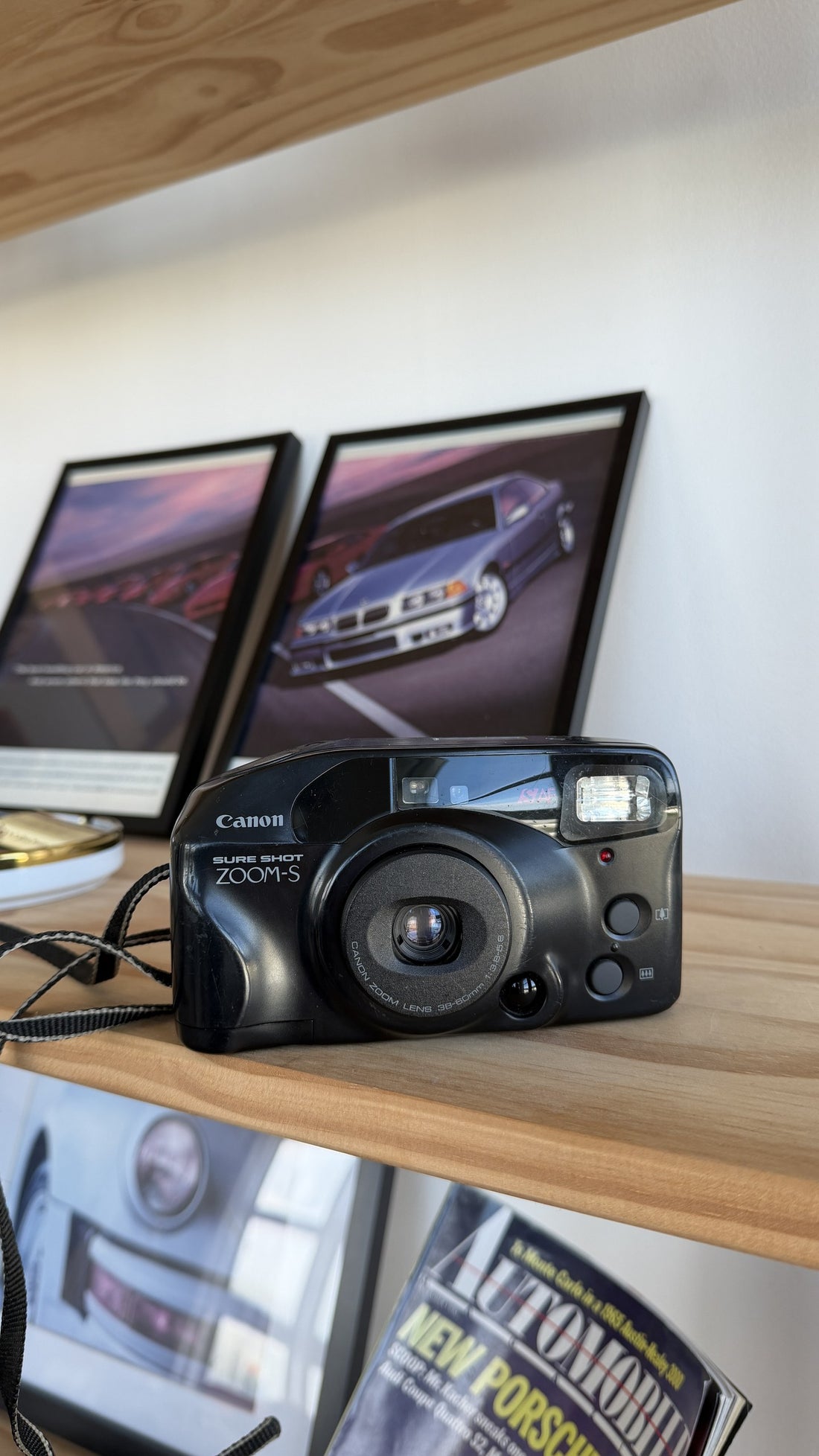 Canon Sure Shot Zoom-S 35mm Point & Shoot Film Camera front view