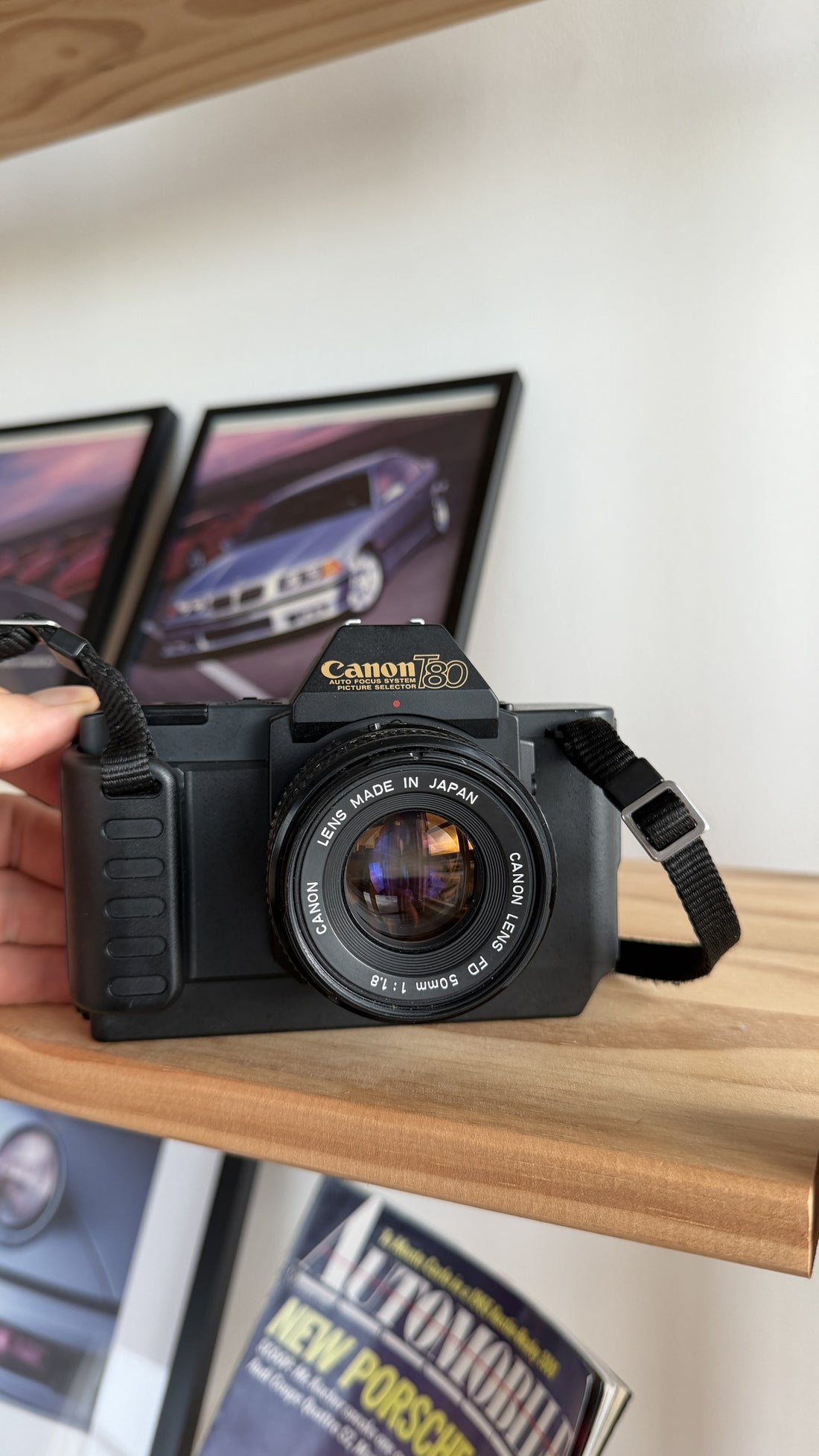 Canon T80 35mm Film SLR Camera with FD 50mm f/1.8 Lens detail 2