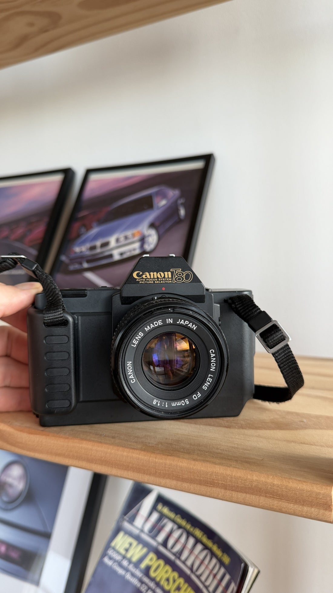 Canon T80 35mm Film SLR Camera with FD 50mm f/1.8 Lens detail 3