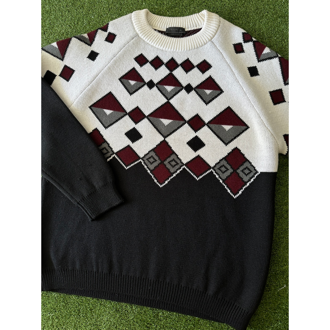 Prada Argyle Knitted Sweater AW20