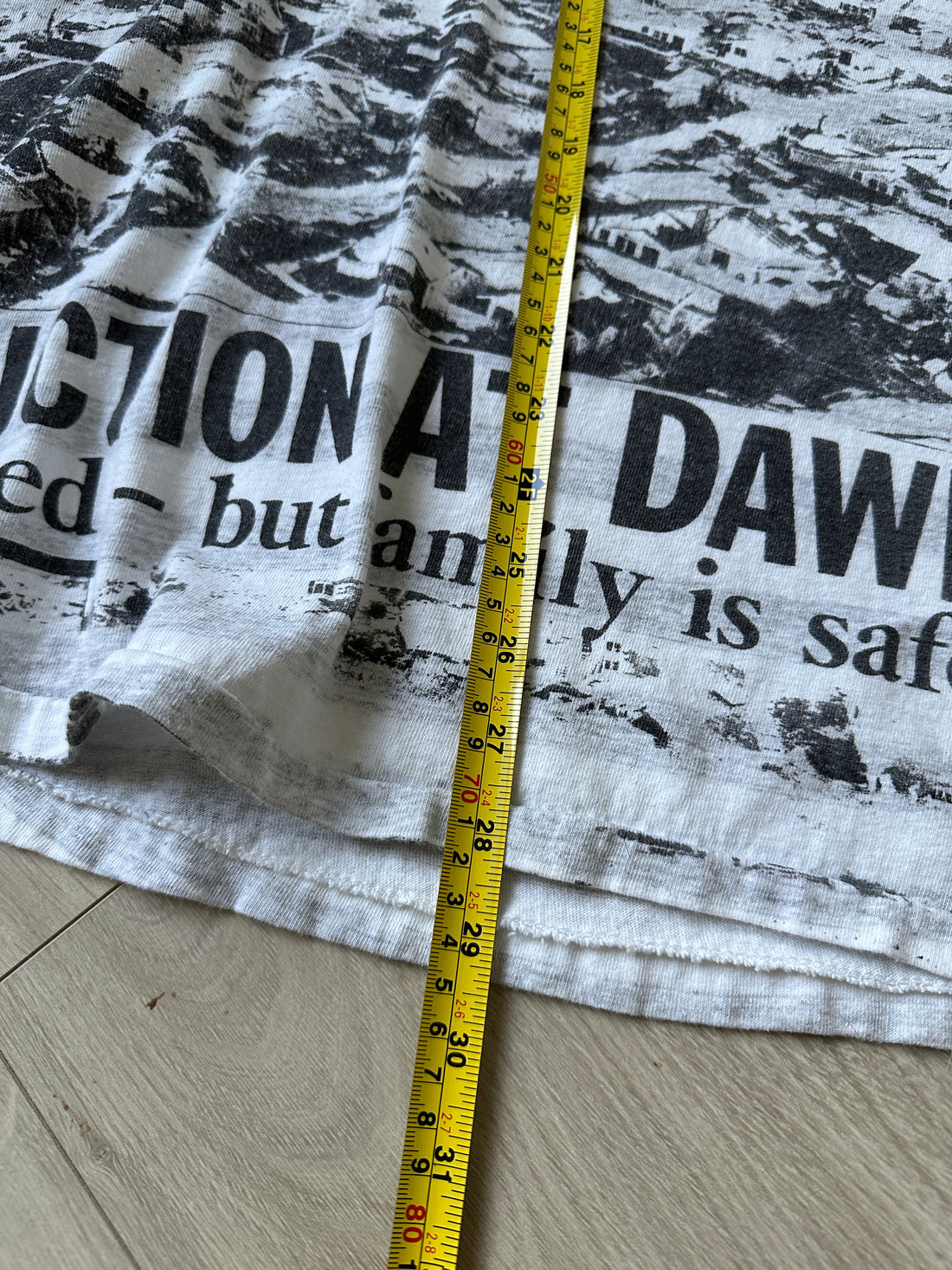 1992 Hurricane Andrew Striped Graphic Tee