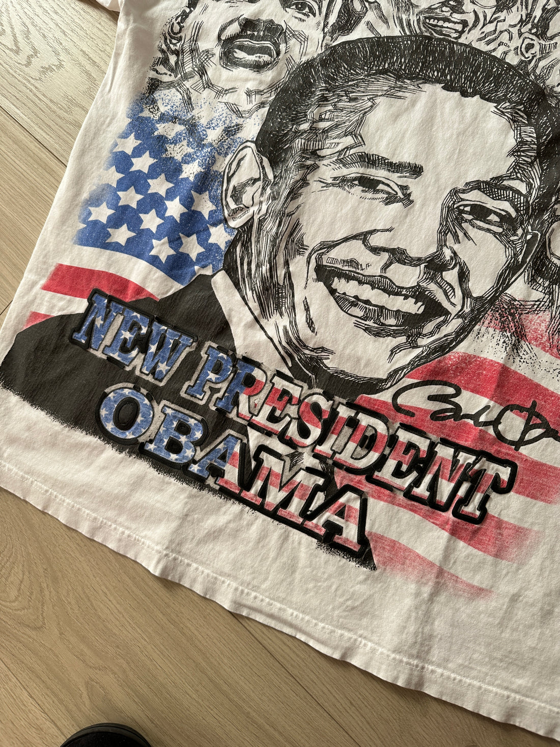 2000s Barack Obama Dream Makers Cropped Graphic Tee