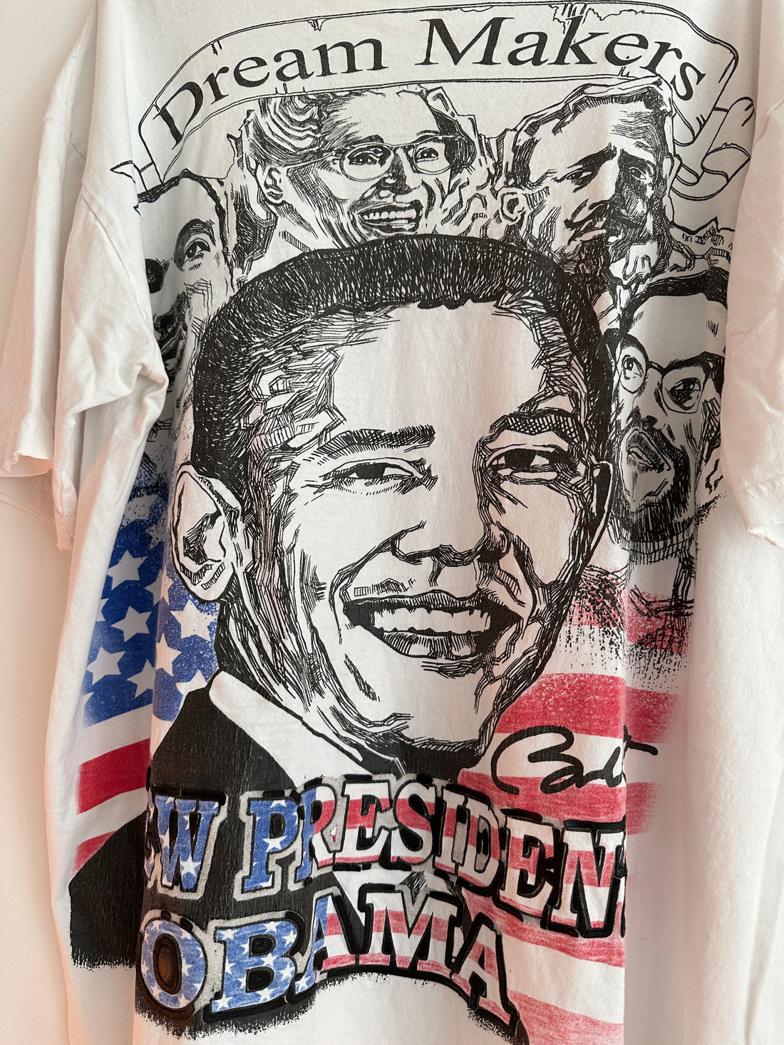 2000s Barack Obama Dream Makers Cropped Graphic Tee