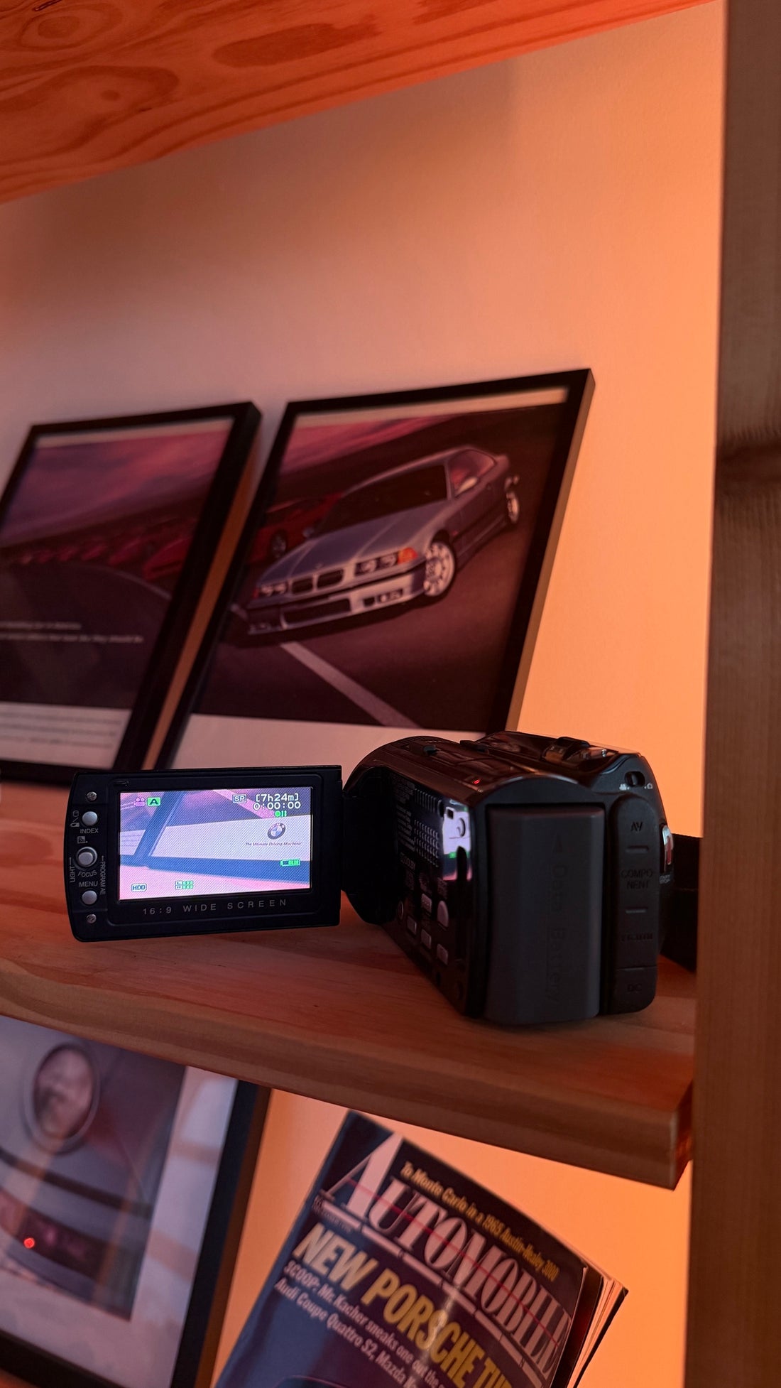 JVC Everio GZ-HD10 with screen open