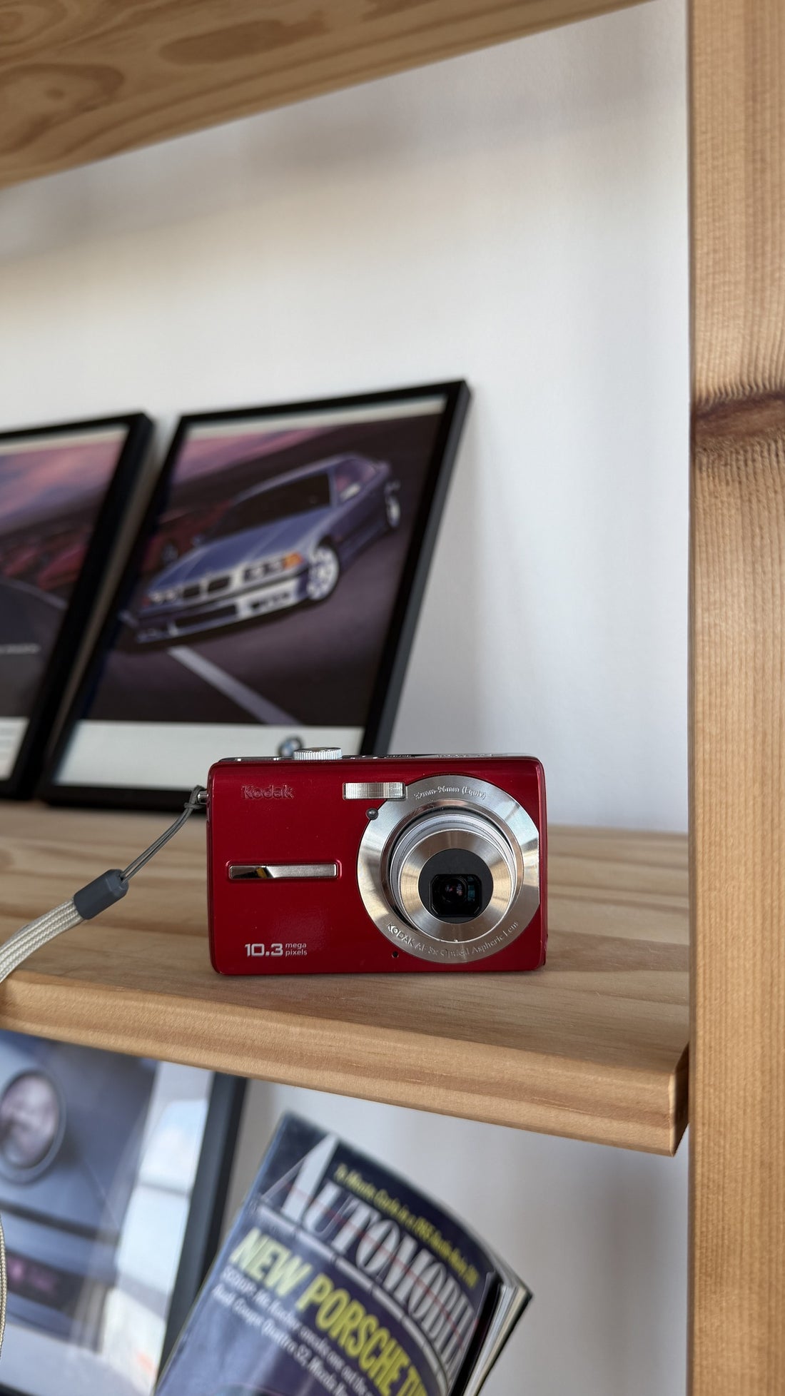Kodak EasyShare M1063 10.3MP Digital Camera, Red front view