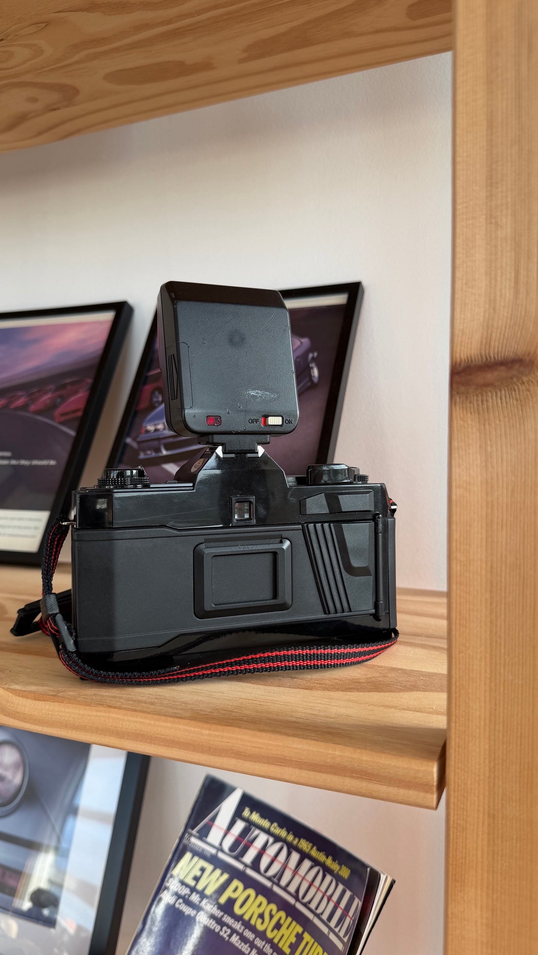 Nishika N8000 3D 35mm camera with Canon Speedlite 244T