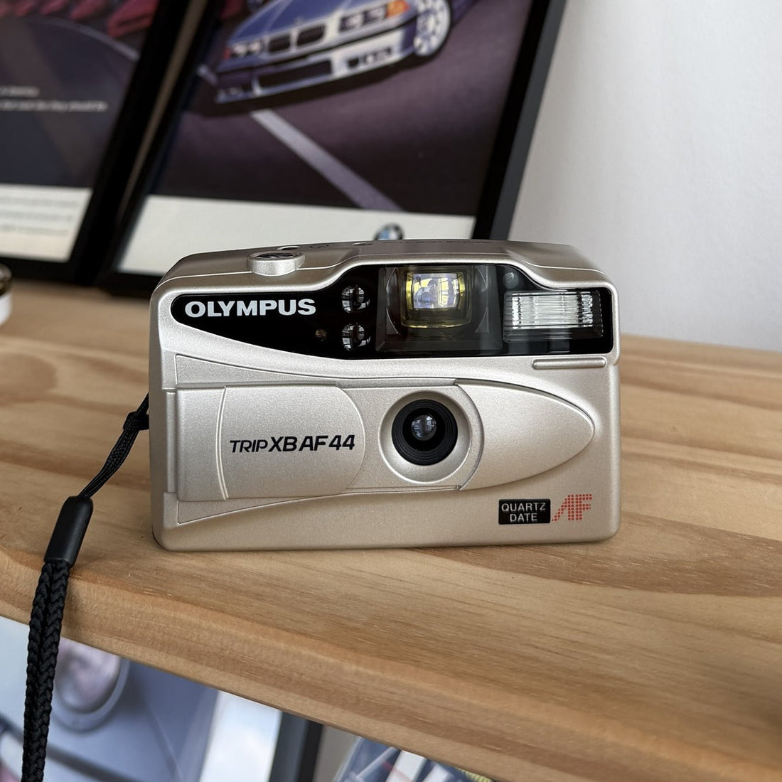 Olympus Trip XB AF44 35mm point and shoot in silver, front