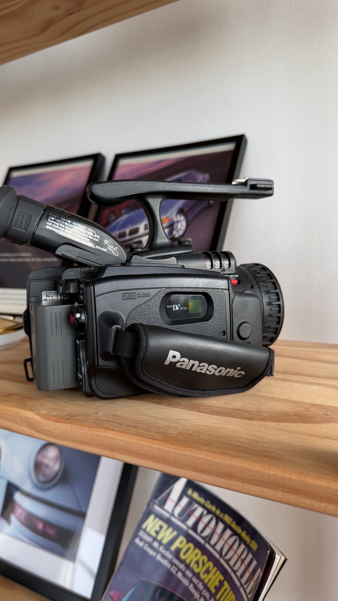 Panasonic AG-DVC30 grip side with MiniDV tape door