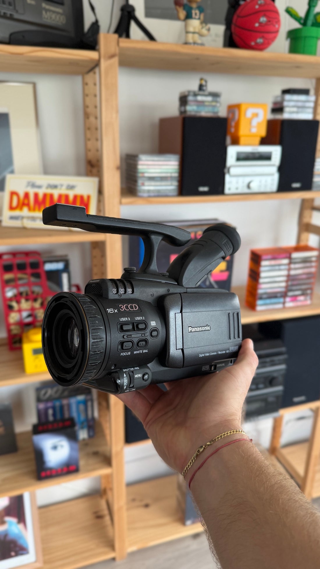 Panasonic AG-DVC30 in hand