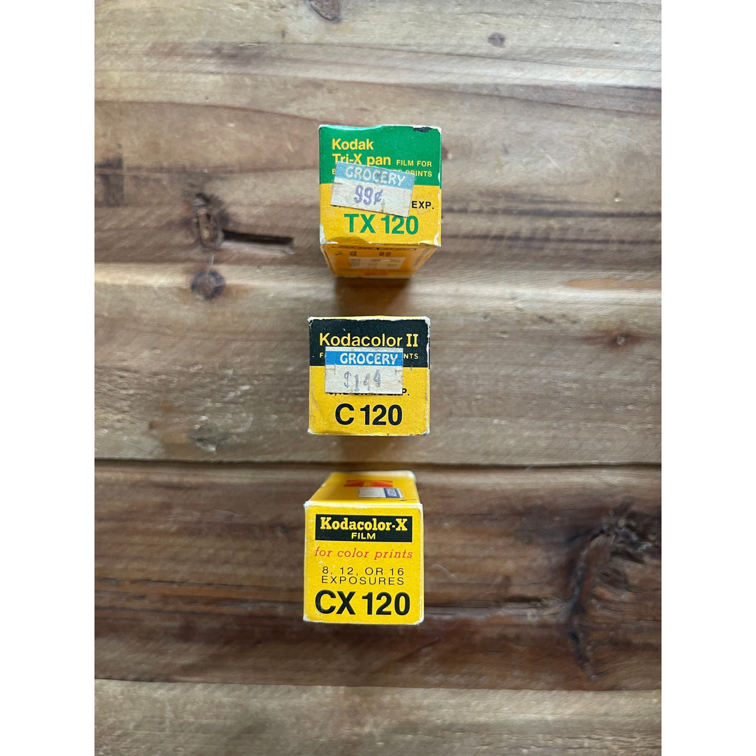 Lot Of (3) Vintage Expired 1970s Kodak 120 Medium Format Film