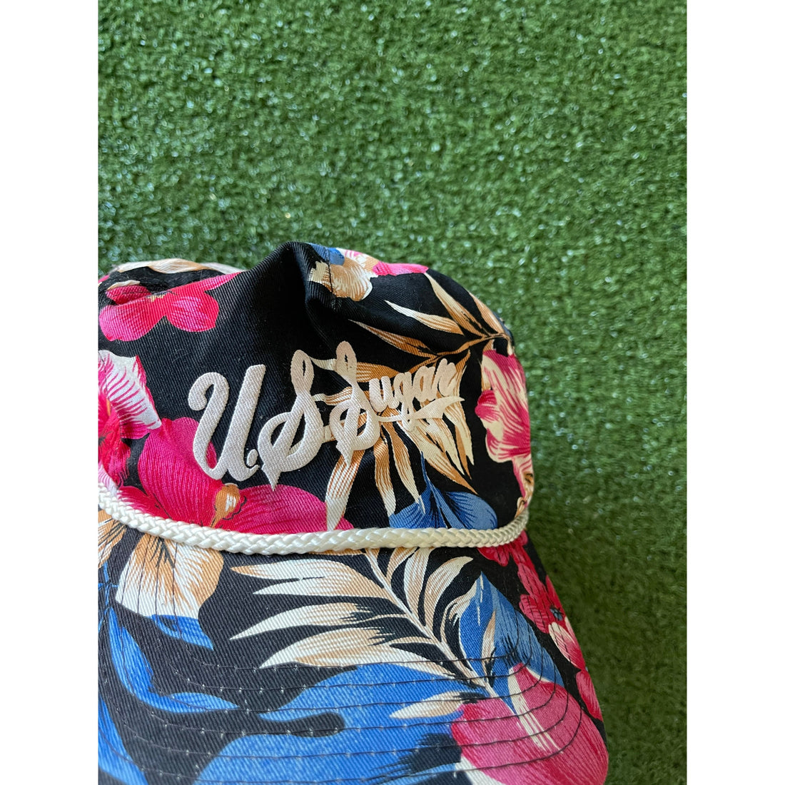 90s Vintage “U.S. Sugar” Floral Trucker Hat