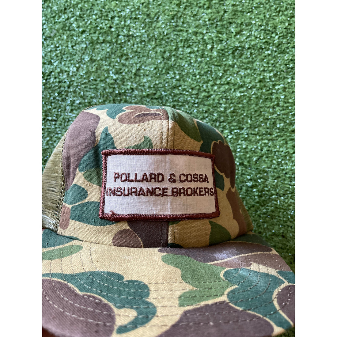 90s Vintage Duck Camo Trucker Hat