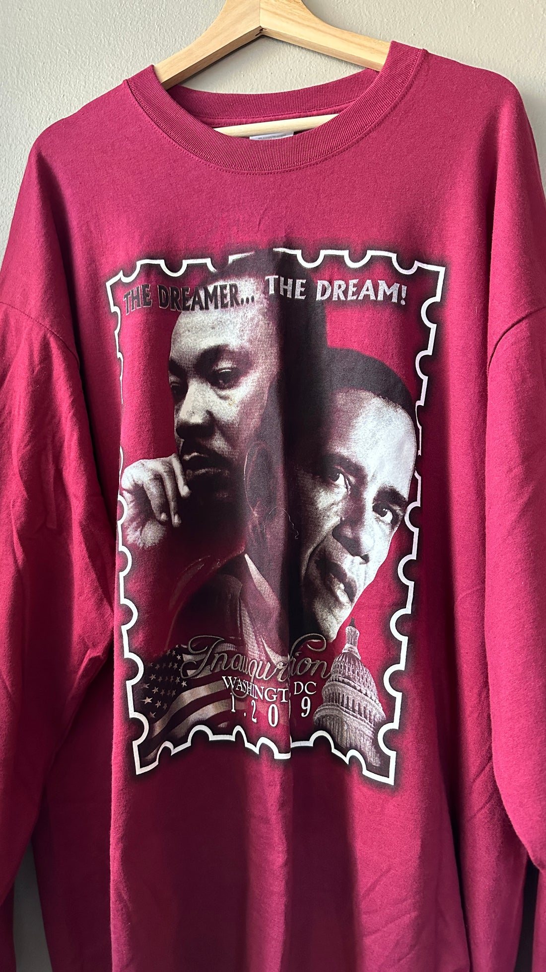 Martin Luther King Jr. Barack Obama Long Sleeve Tee