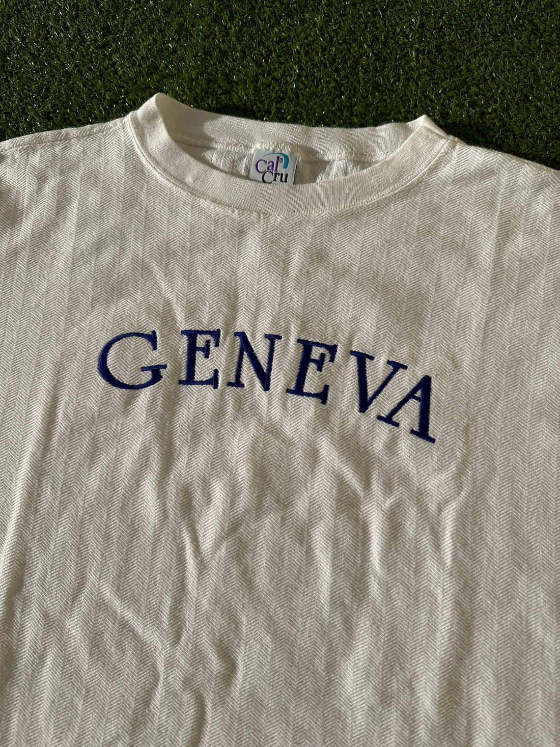Vintage Geneva Embroidered Wool Tee